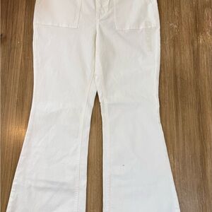 m jeans by Maurices Flare Super High-rise White jeans